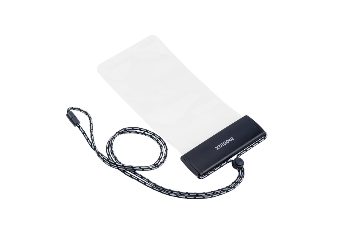 Buy Momax Waterproof Phone Protection Bag with Hanging Cord - Black in Qatar Buy Momax Waterproof Phone Protection Bag with Hanging Cord - Black in Qatar